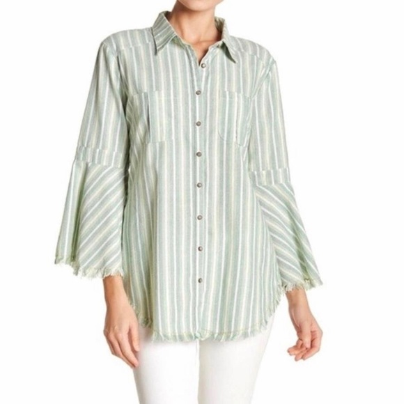 ‼️SOLD‼️Aratta Silent Journey Green Lace Top - Picture 2 of 8